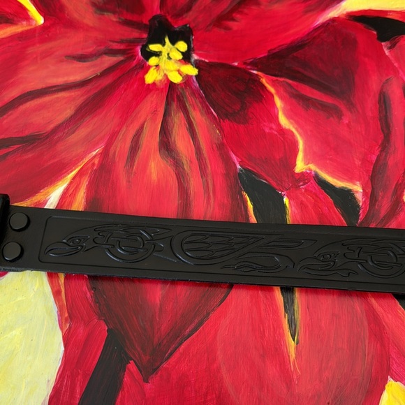 Gorgeous Leather Belt with Oberon Design. S/XS - Picture 2 of 4